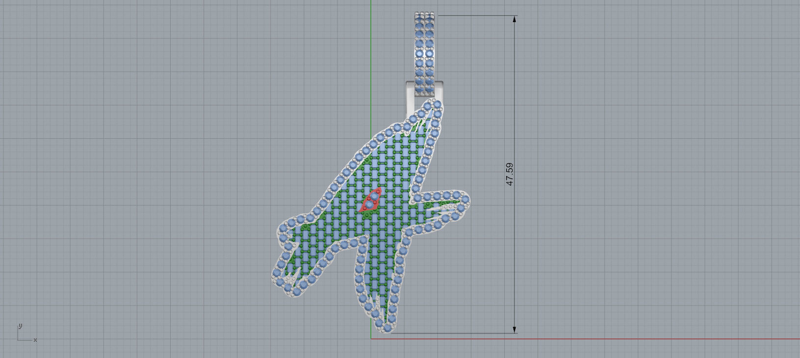 A PAVE LETTER FONT 2 Options 3D print model_7