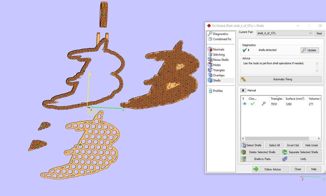 B PAVE LETTER FONT 2 Options 3D print model_4