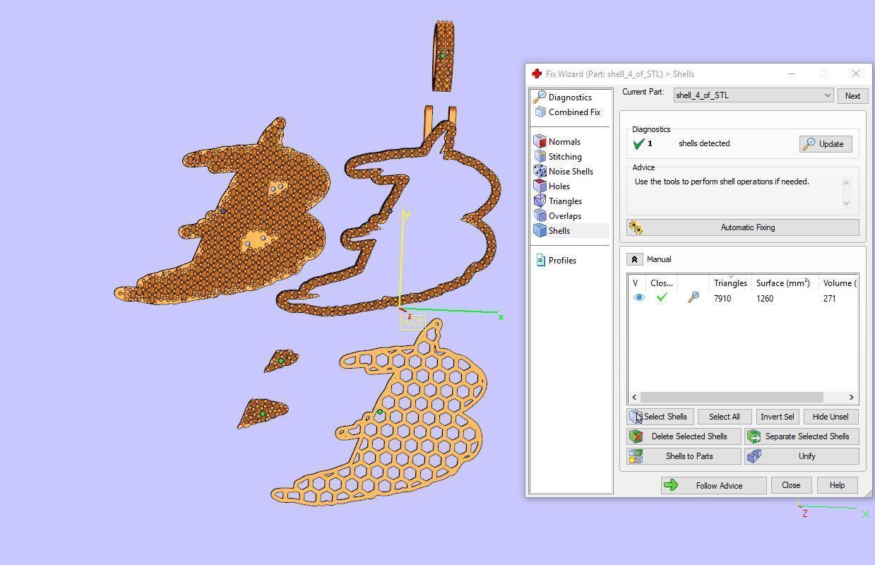 B PAVE LETTER FONT 2 Options 3D print model_3