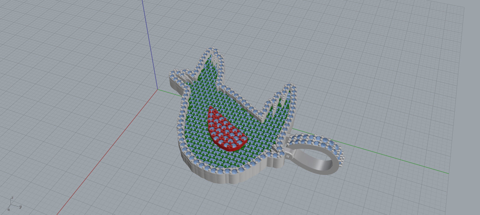 D PAVE LETTER FONT 2 Options 3D print model_9