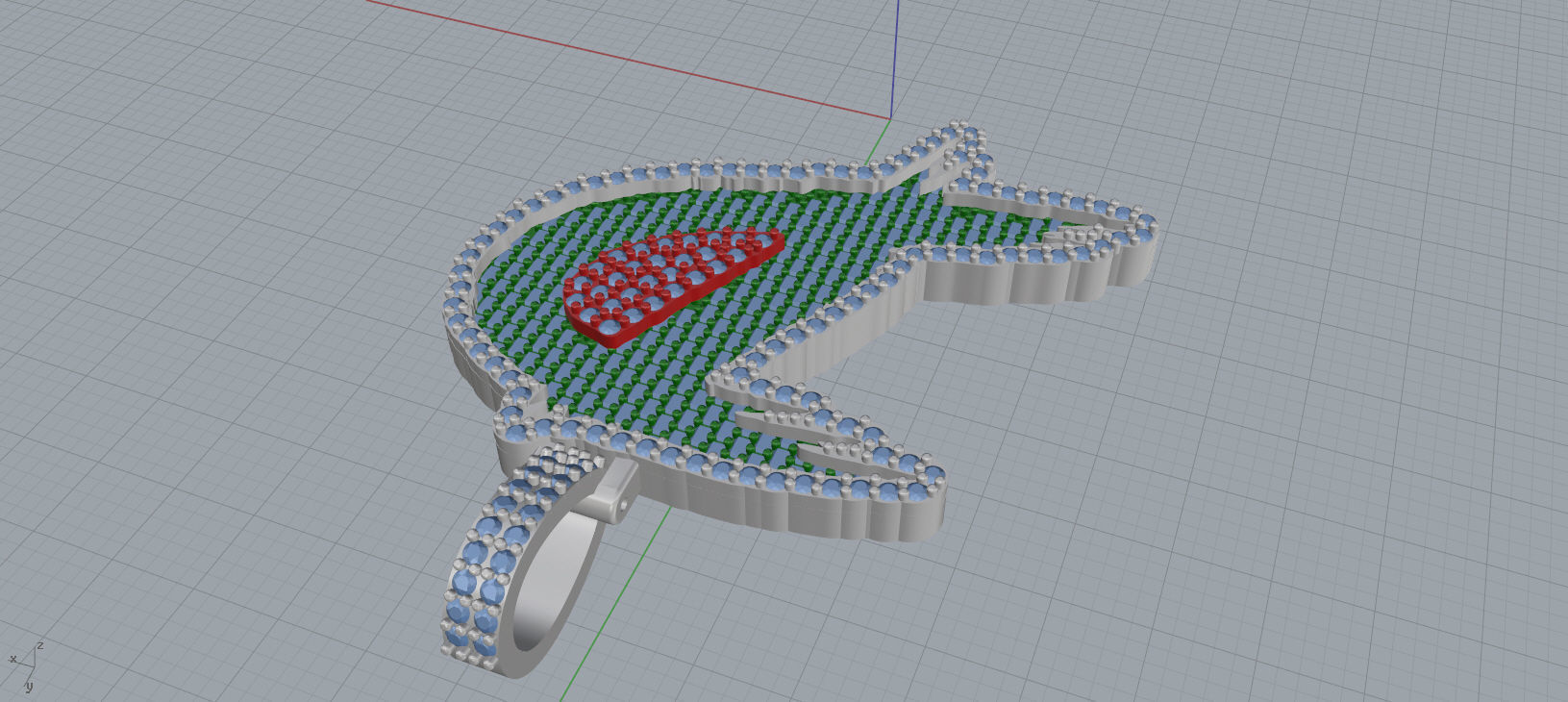 D PAVE LETTER FONT 2 Options 3D print model_10