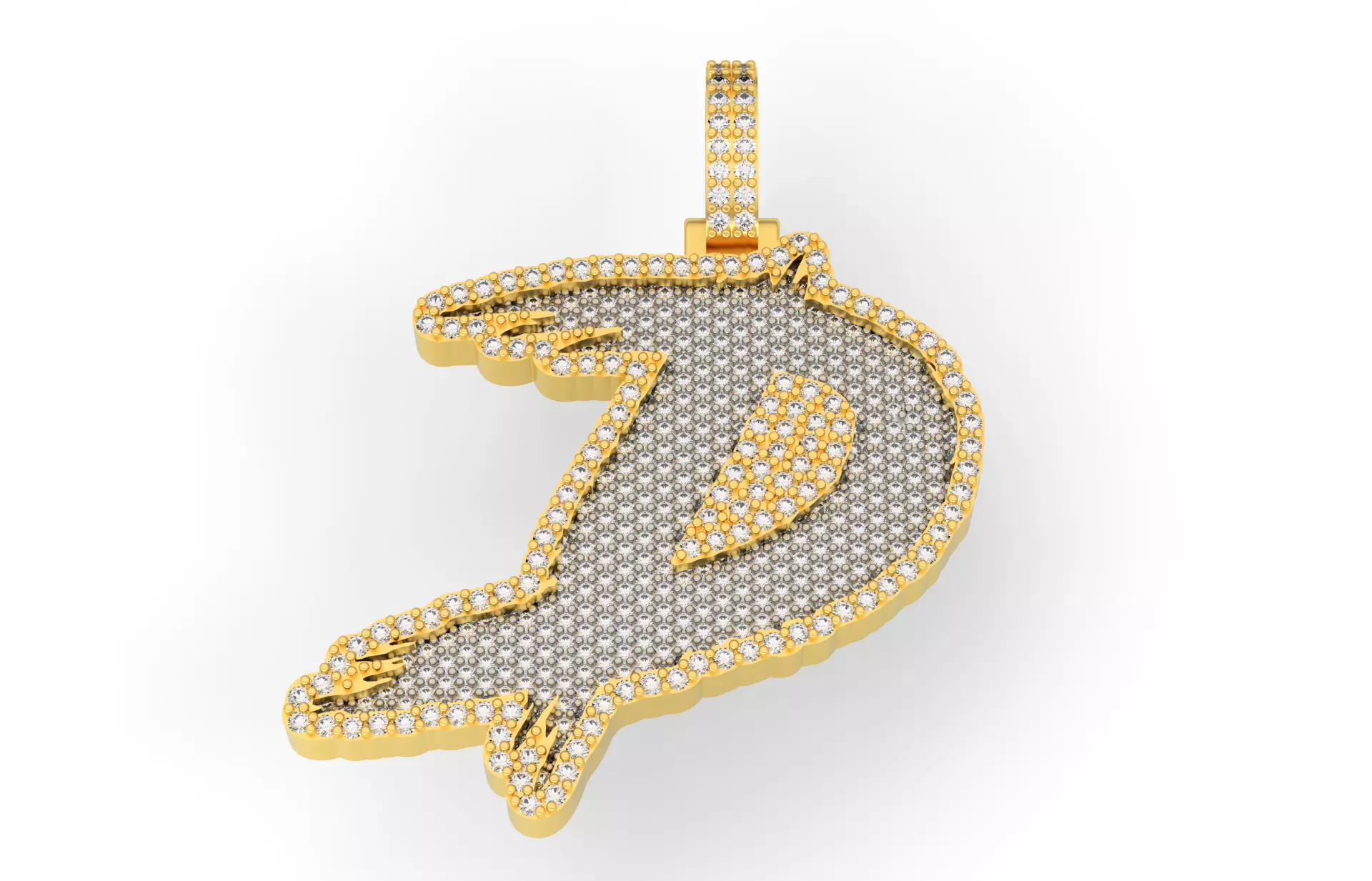 D PAVE LETTER FONT 2 Options 3D print model_0