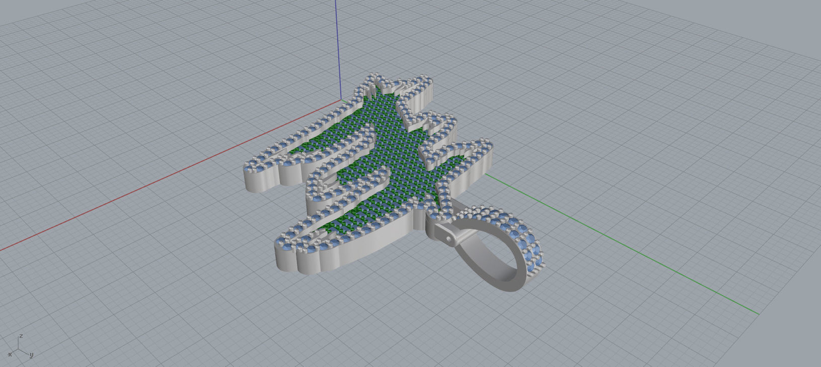 E PAVE LETTER FONT 2 Options 3D print model_10