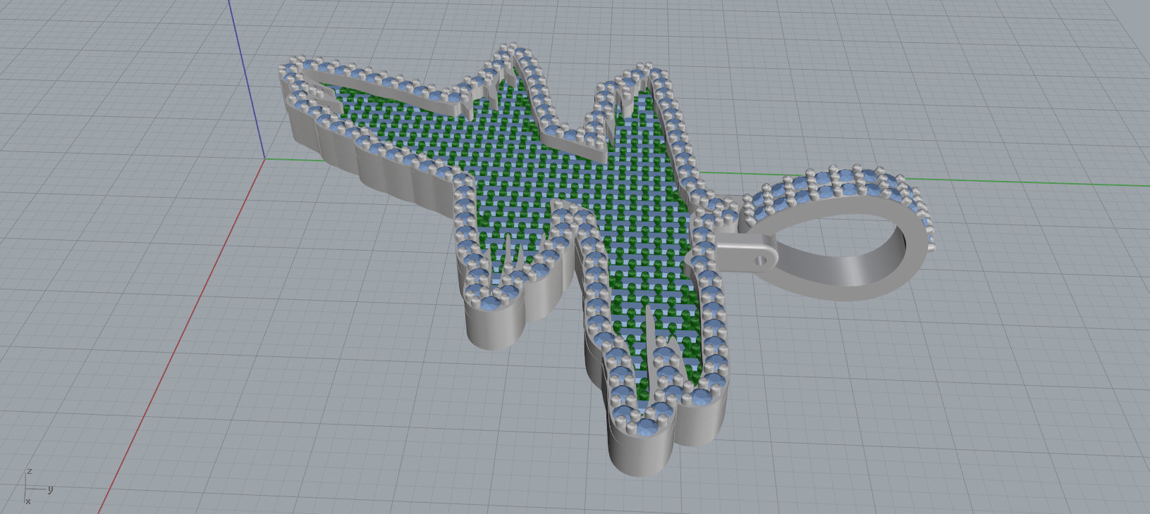 F PAVE LETTER FONT 2 Options 3D print model_9