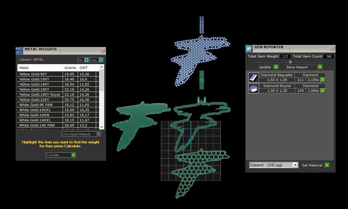 F PAVE LETTER FONT 2 Options 3D print model_5