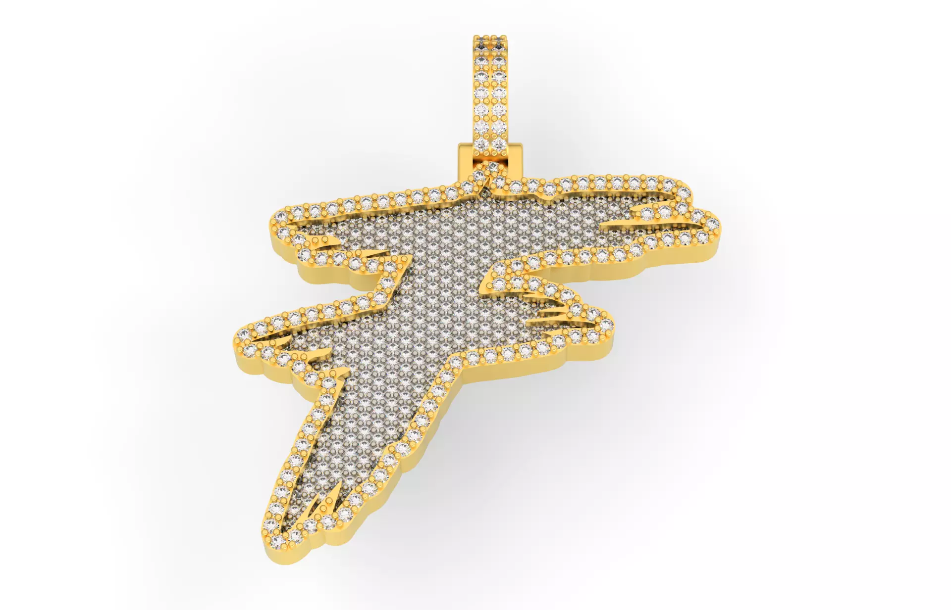 F PAVE LETTER FONT 2 Options 3D print model_0