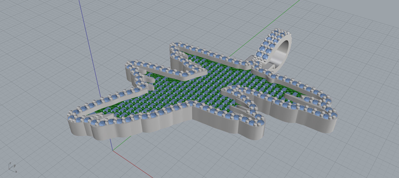 F PAVE LETTER FONT 2 Options 3D print model_8