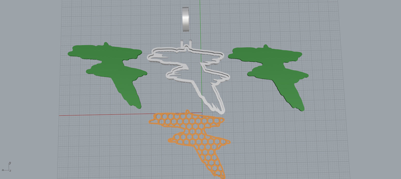 F PAVE LETTER FONT 2 Options 3D print model_14