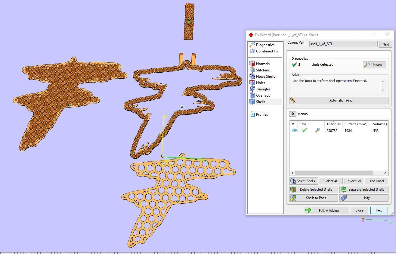 F PAVE LETTER FONT 2 Options 3D print model_3