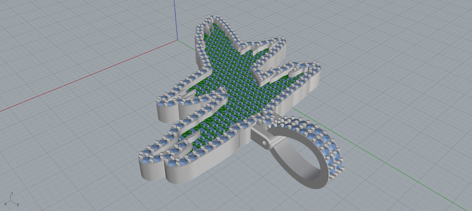 F PAVE LETTER FONT 2 Options 3D print model_10