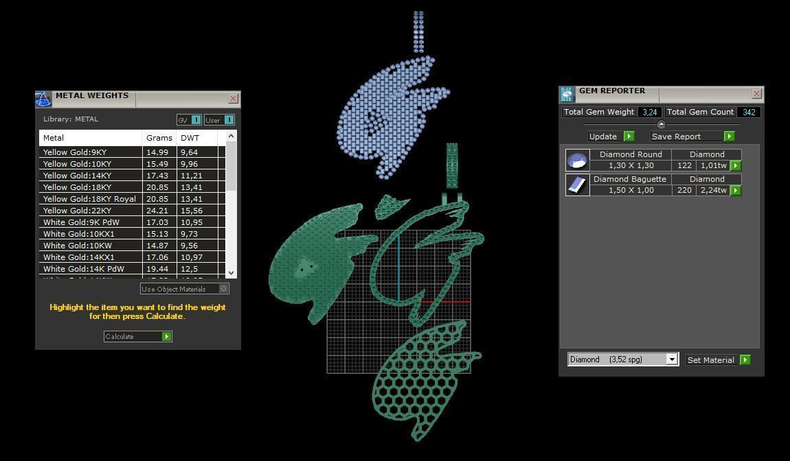 G PAVE LETTER FONT 2 Options 3D print model_5