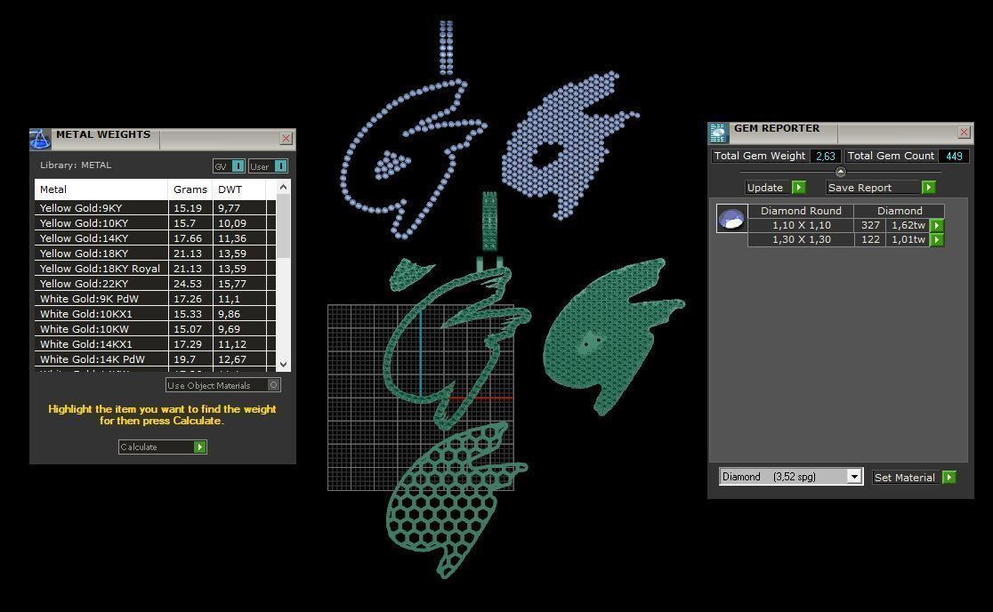 G PAVE LETTER FONT 2 Options 3D print model_6