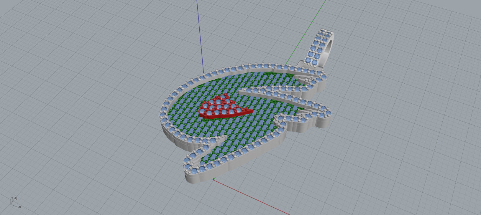 G PAVE LETTER FONT 2 Options 3D print model_8