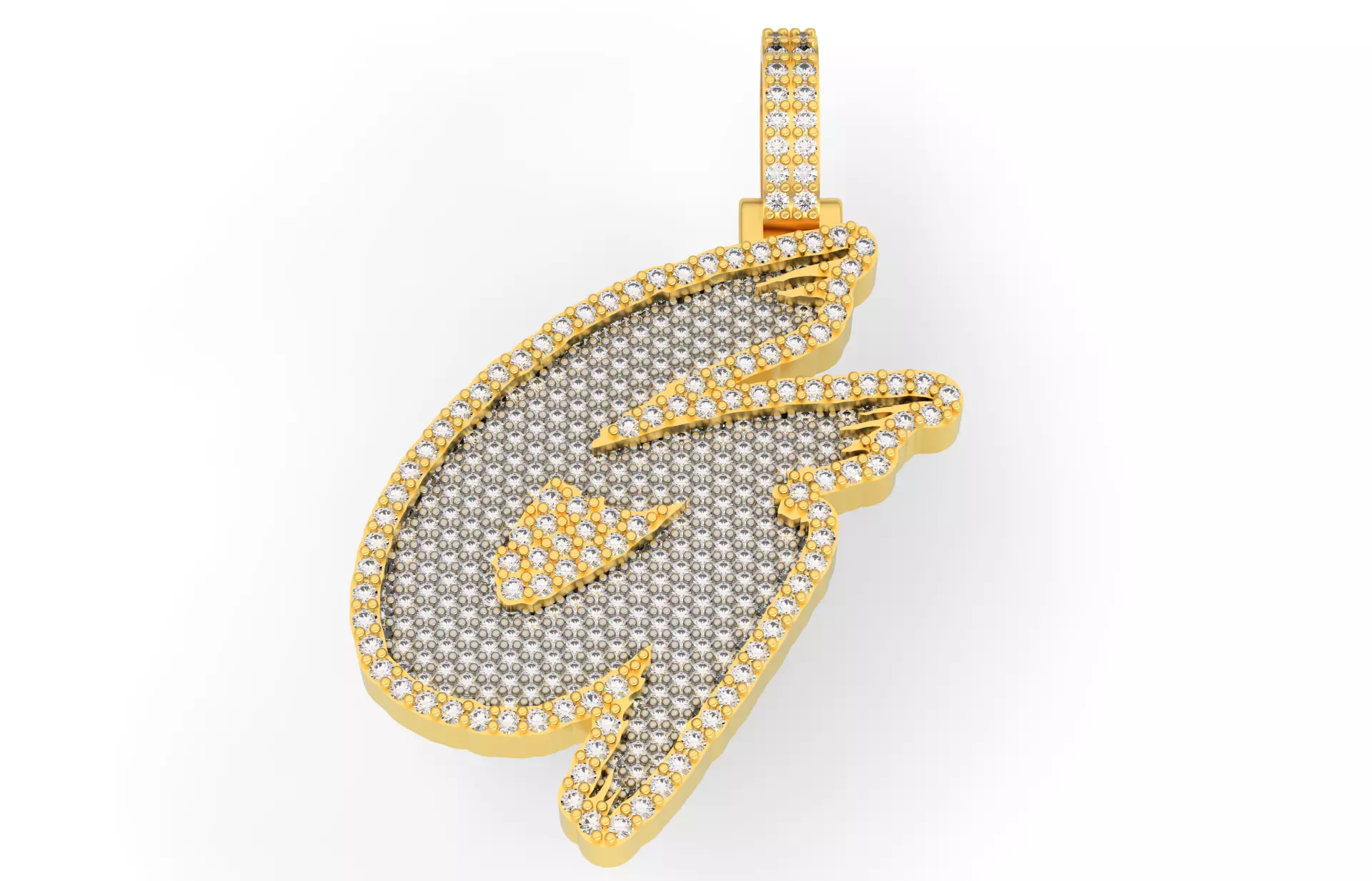 G PAVE LETTER FONT 2 Options 3D print model_0