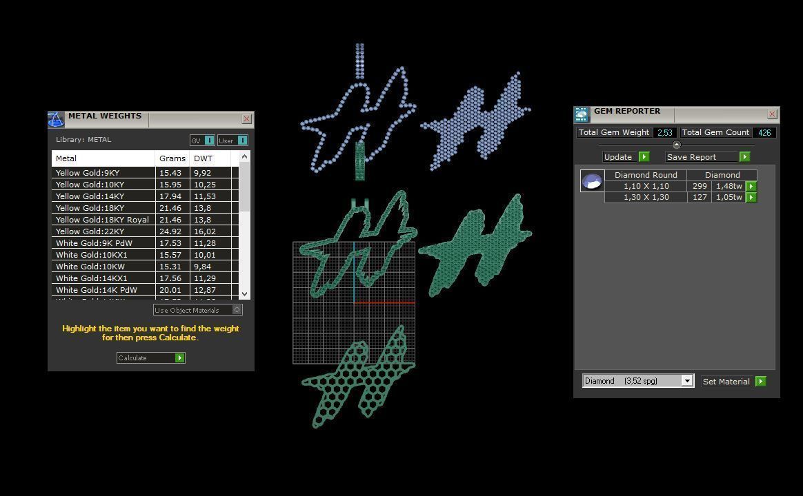 H PAVE LETTER FONT 2 Options 3D print model_6