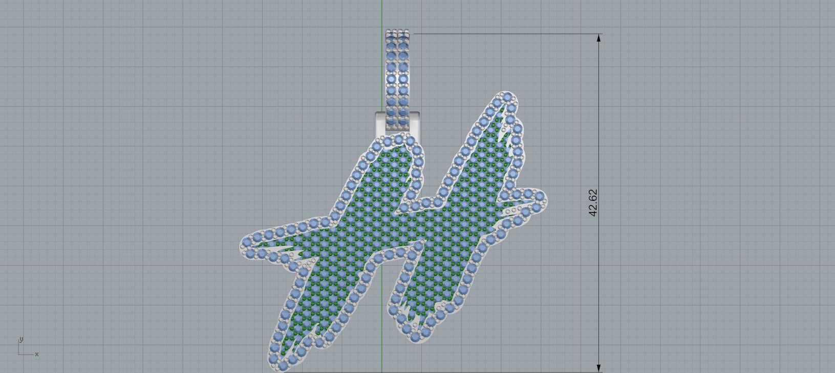 H PAVE LETTER FONT 2 Options 3D print model_7