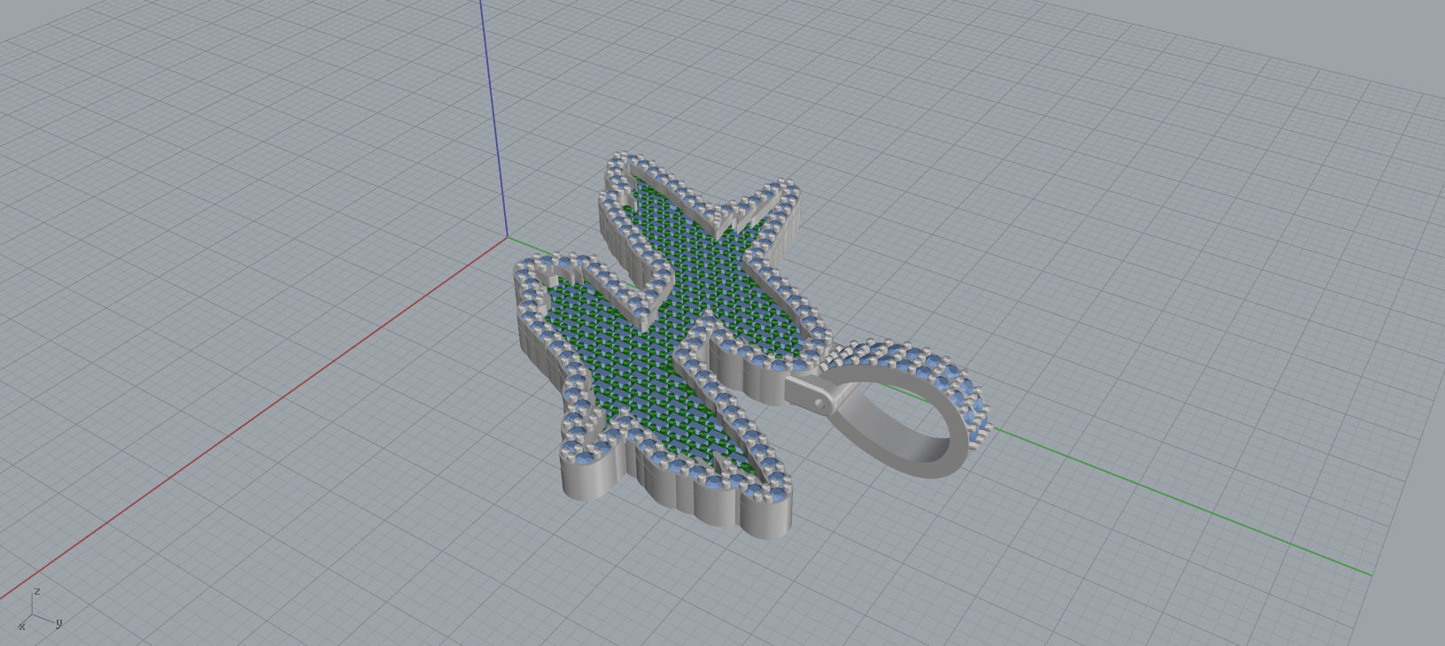 H PAVE LETTER FONT 2 Options 3D print model_9