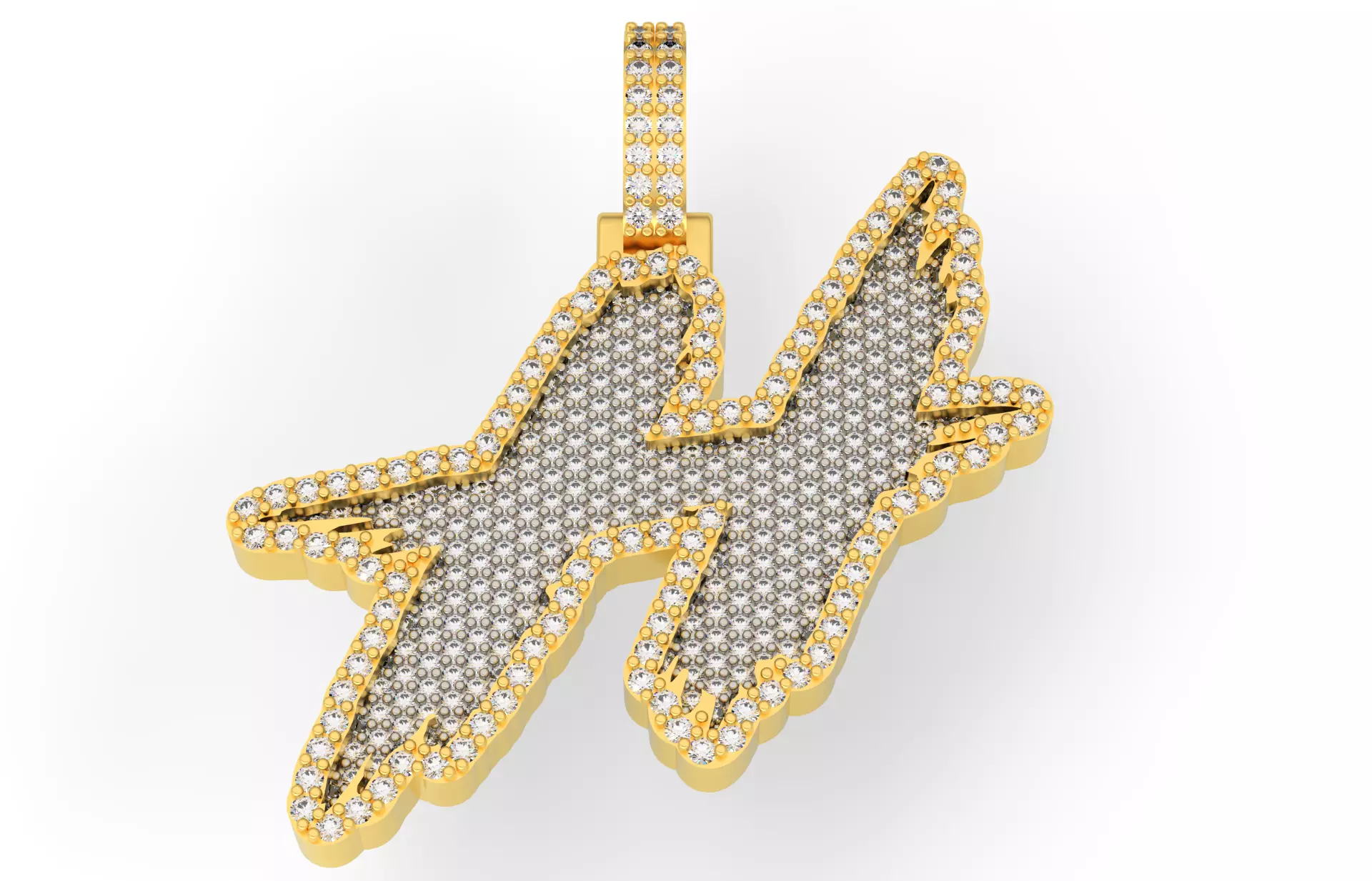 H PAVE LETTER FONT 2 Options 3D print model_0