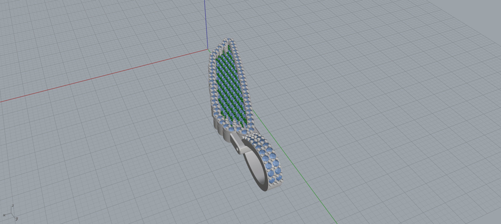 I PAVE LETTER FONT 2 Options 3D print model_10