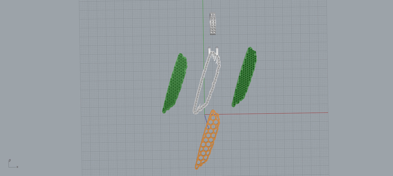 I PAVE LETTER FONT 2 Options 3D print model_13