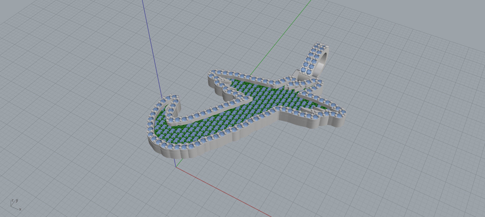 J PAVE LETTER FONT 2 Options 3D print model_8