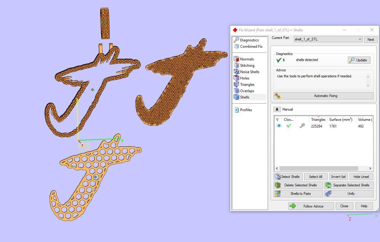 J PAVE LETTER FONT 2 Options 3D print model_4