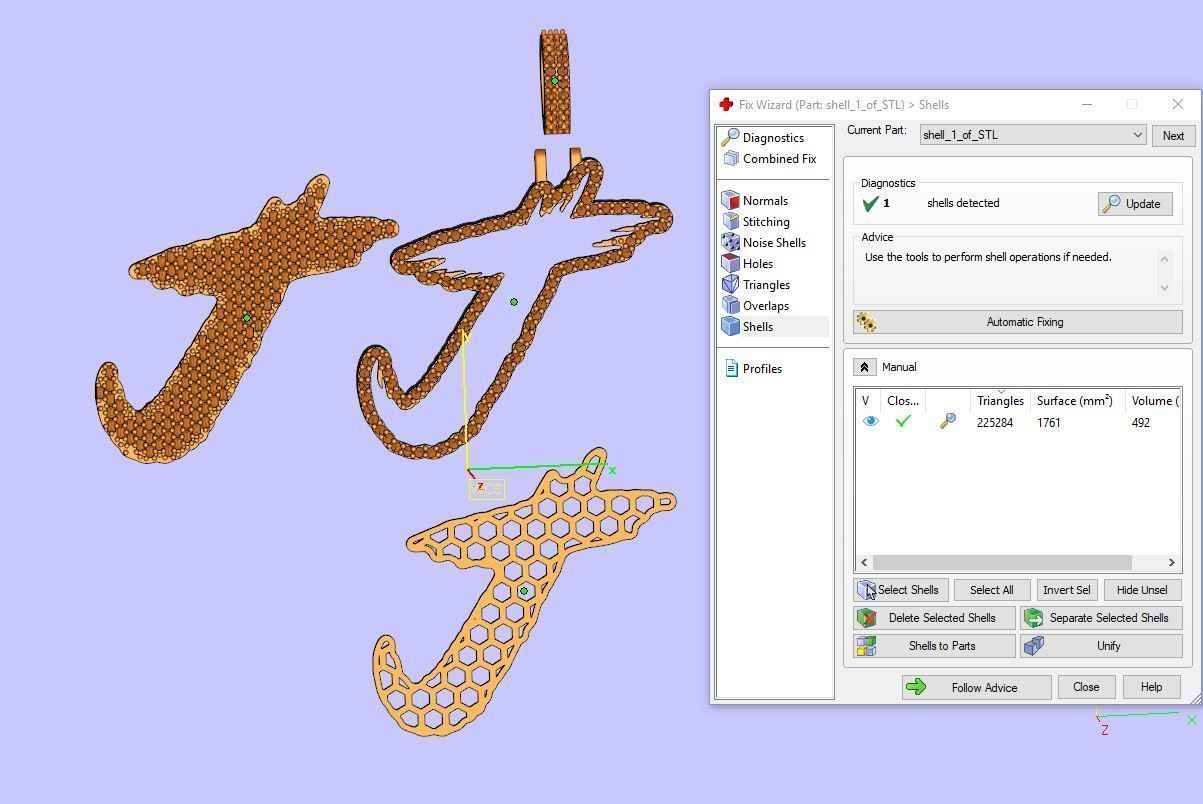 J PAVE LETTER FONT 2 Options 3D print model_3