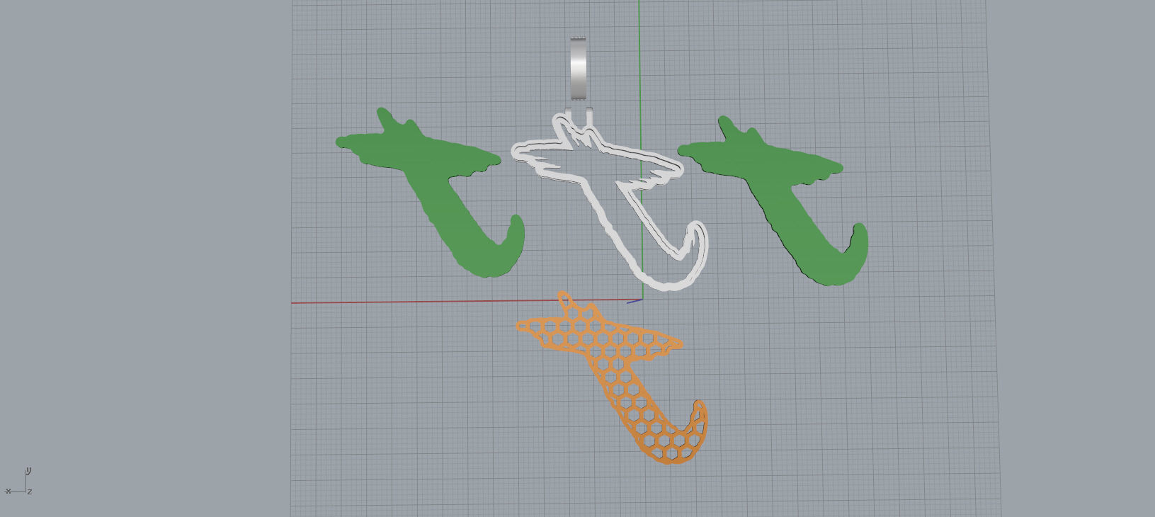 J PAVE LETTER FONT 2 Options 3D print model_14