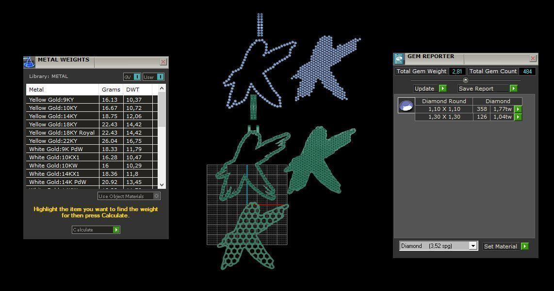 K PAVE LETTER FONT 2 Options 3D print model_6