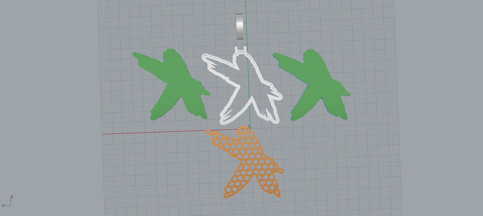 K PAVE LETTER FONT 2 Options 3D print model_14