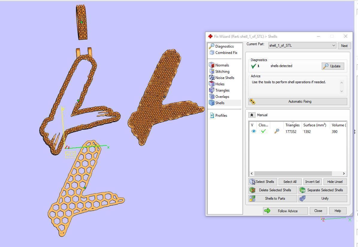 L PAVE LETTER FONT 2 Options 3D print model_4