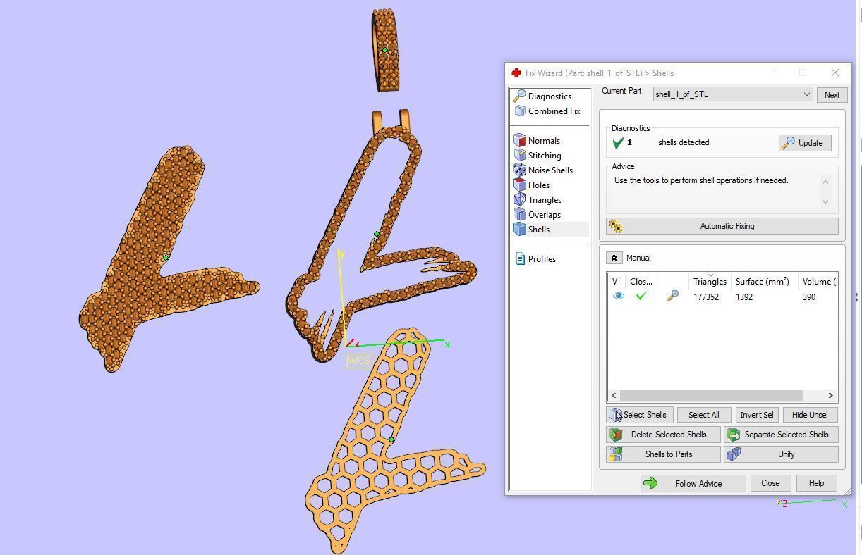 L PAVE LETTER FONT 2 Options 3D print model_3