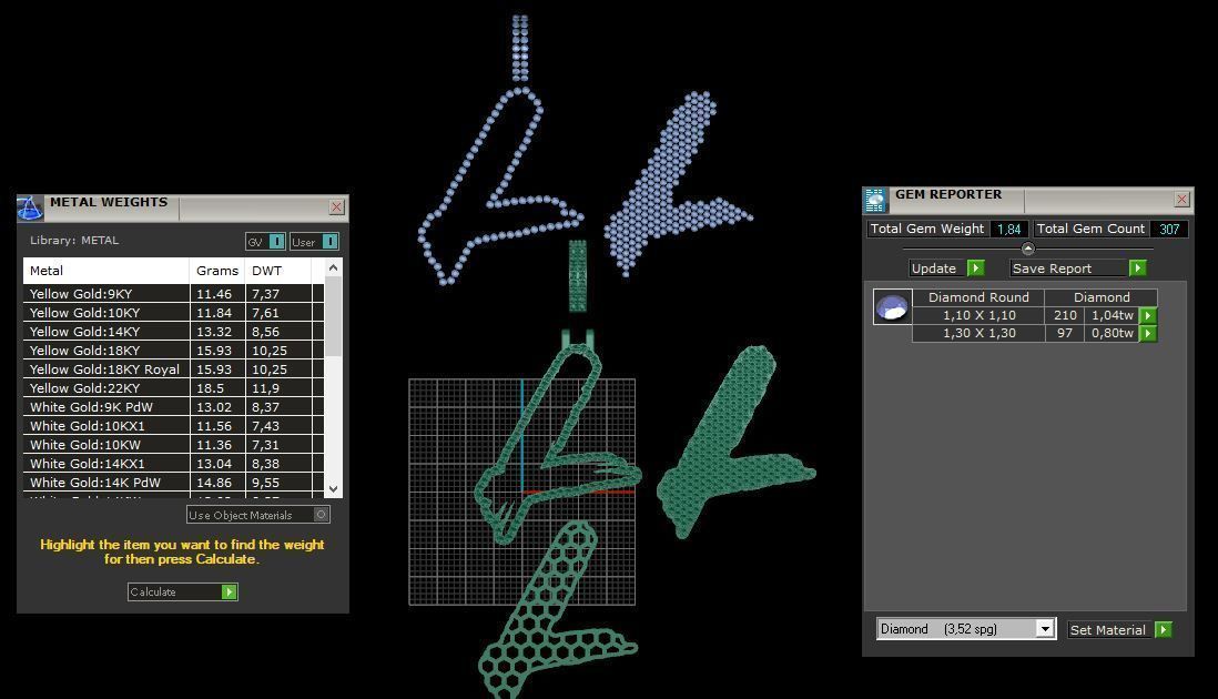 L PAVE LETTER FONT 2 Options 3D print model_6