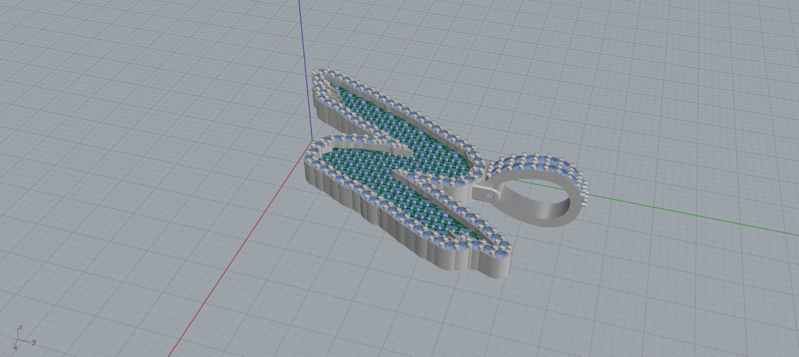 N PAVE LETTER FONT 2 Options 3D print model_8