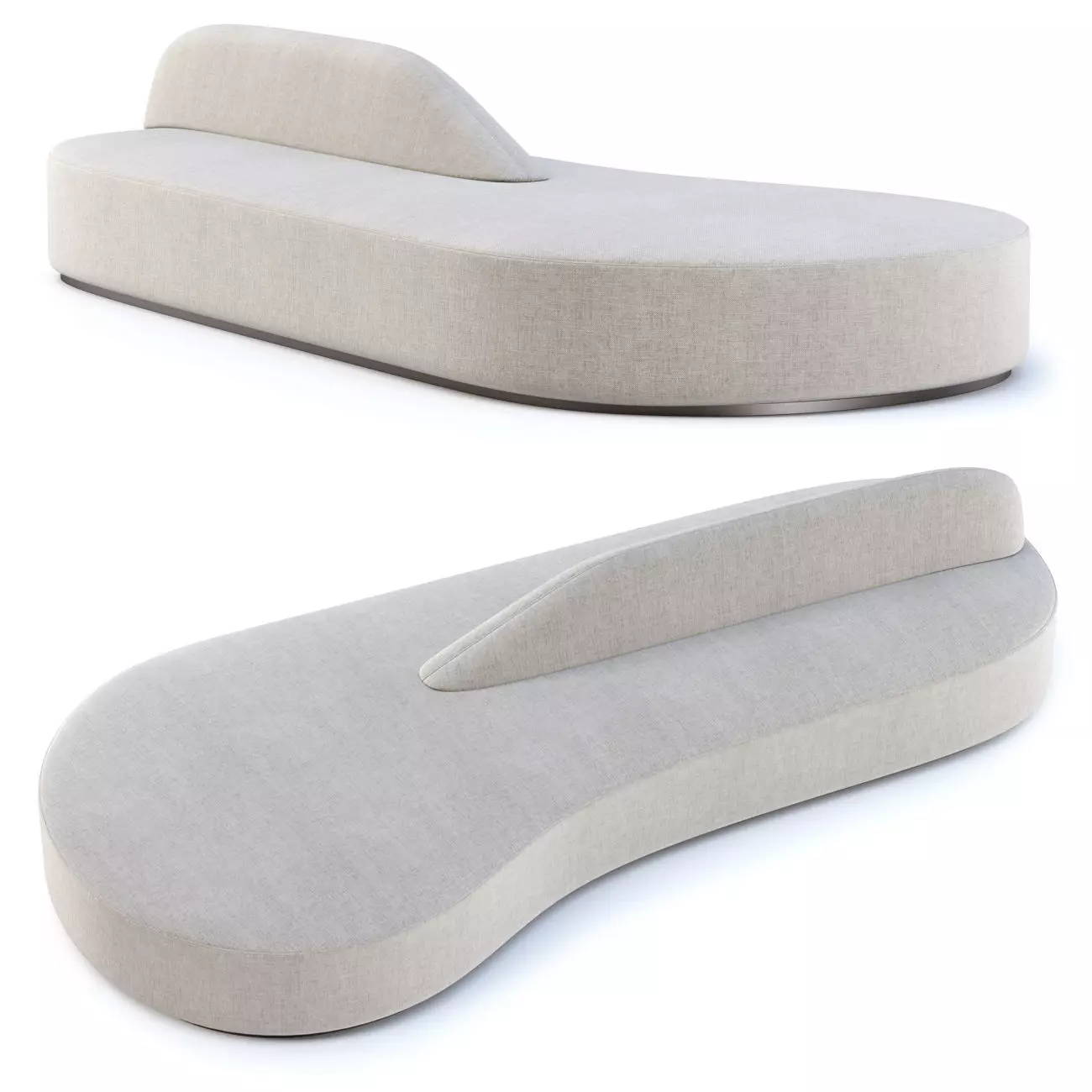 Dina double side lounge sofa DS5  3D model_0