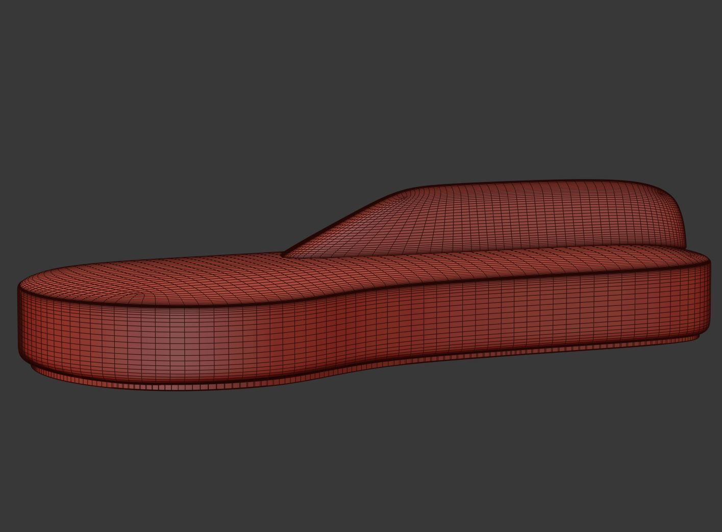 Dina double side lounge sofa DS5  3D model_5