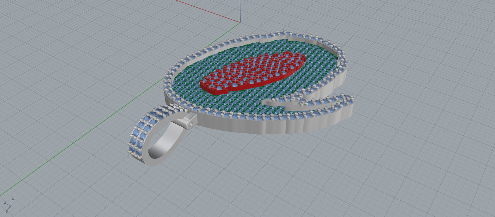 O PAVE LETTER FONT 2 Options 3D print model_10