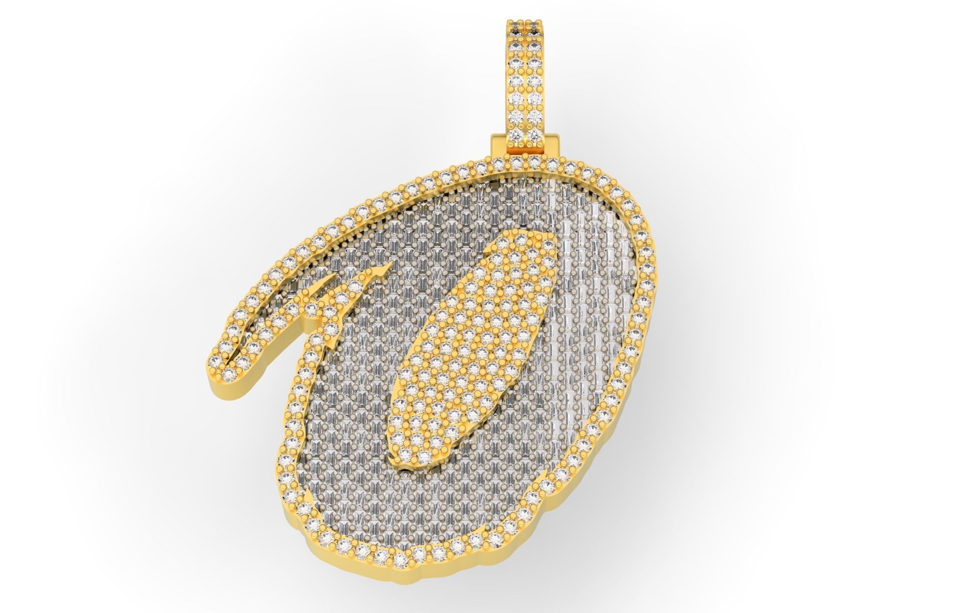 O PAVE LETTER FONT 2 Options 3D print model_1