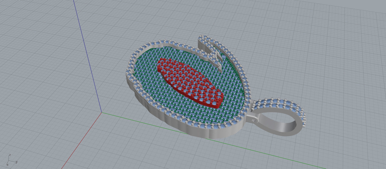 O PAVE LETTER FONT 2 Options 3D print model_8