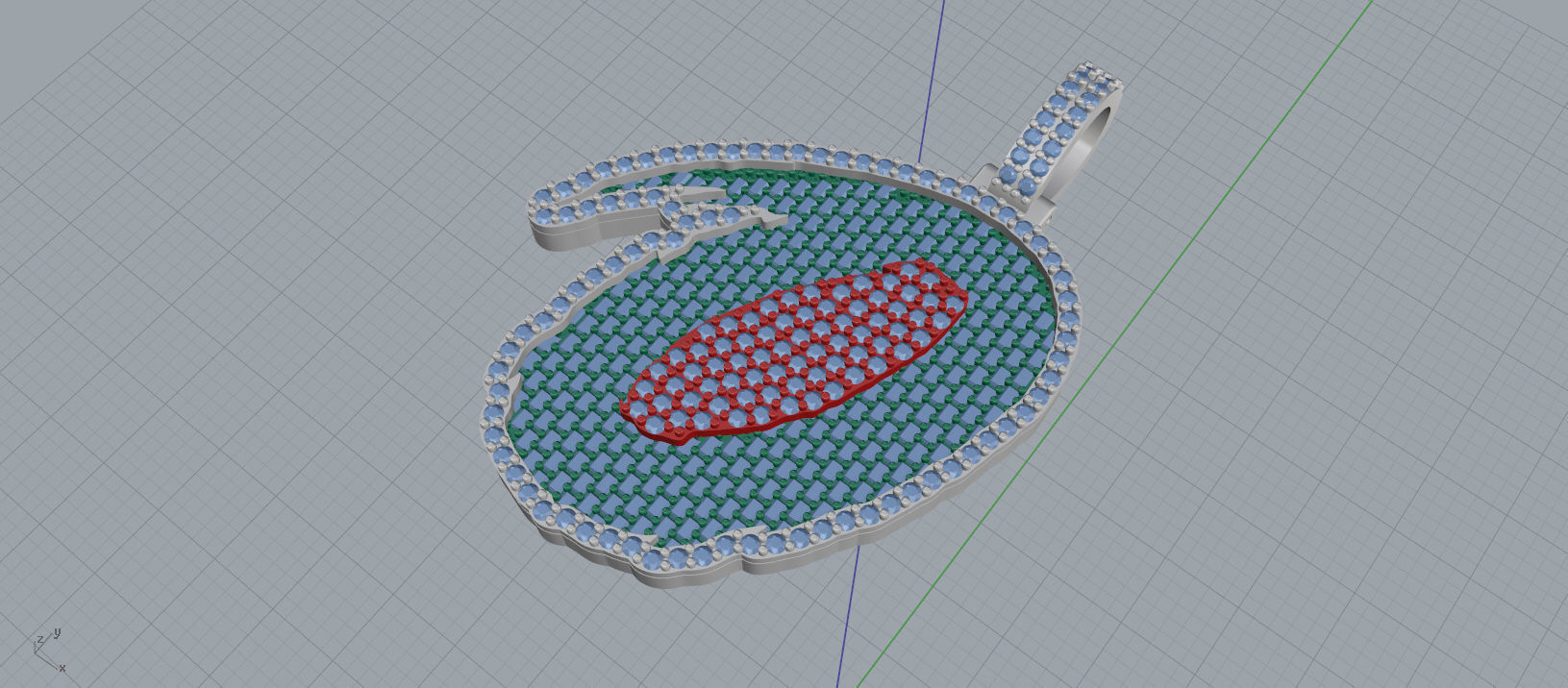 O PAVE LETTER FONT 2 Options 3D print model_7