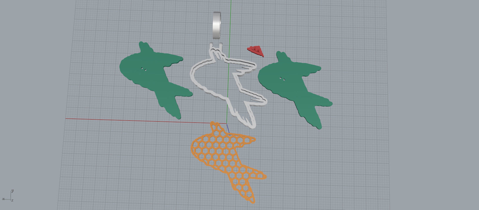 P PAVE LETTER FONT 2 Options 3D print model_13