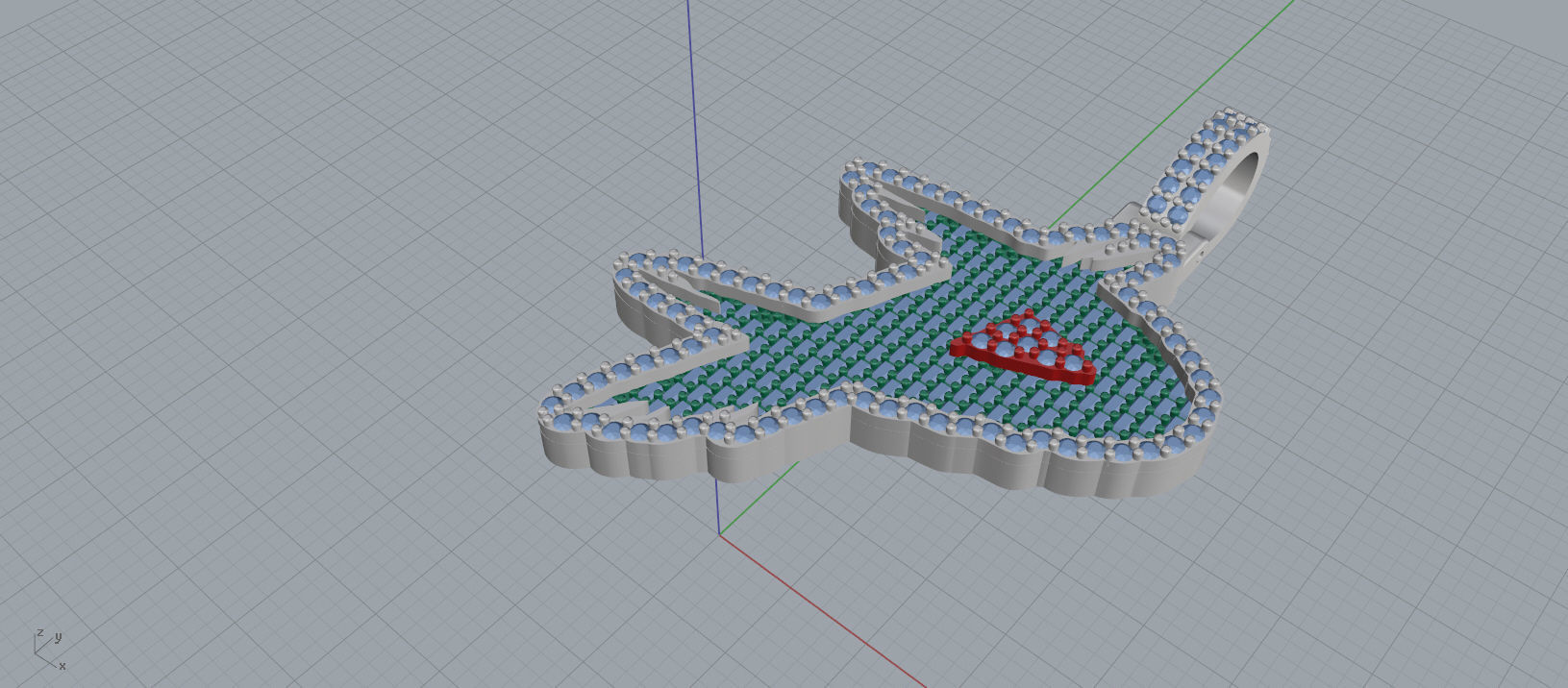 P PAVE LETTER FONT 2 Options 3D print model_7