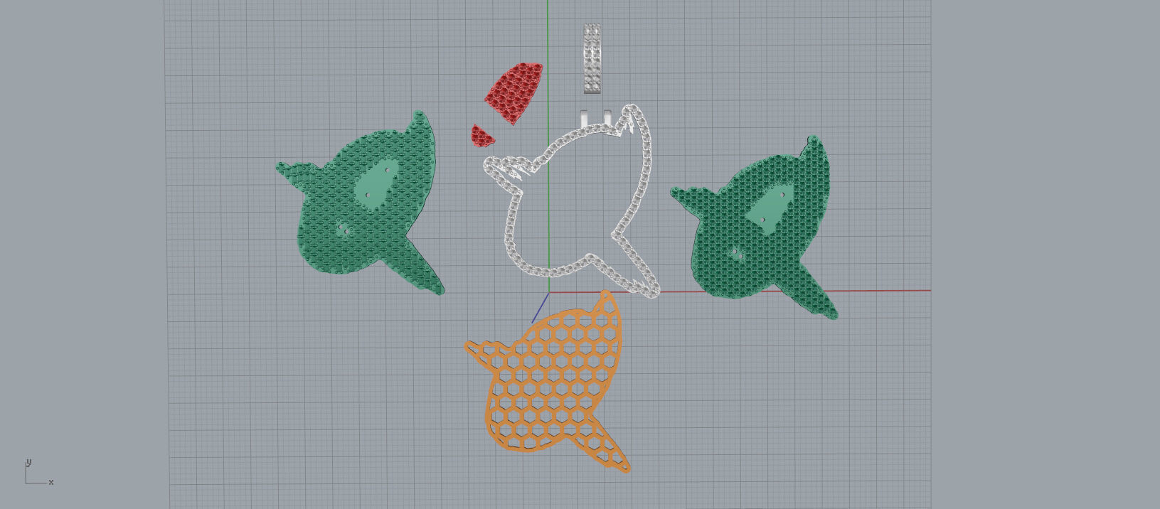 Q PAVE LETTER FONT 2 Options 3D print model_13