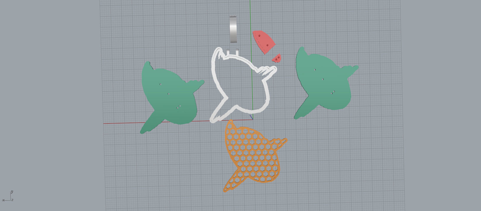 Q PAVE LETTER FONT 2 Options 3D print model_14