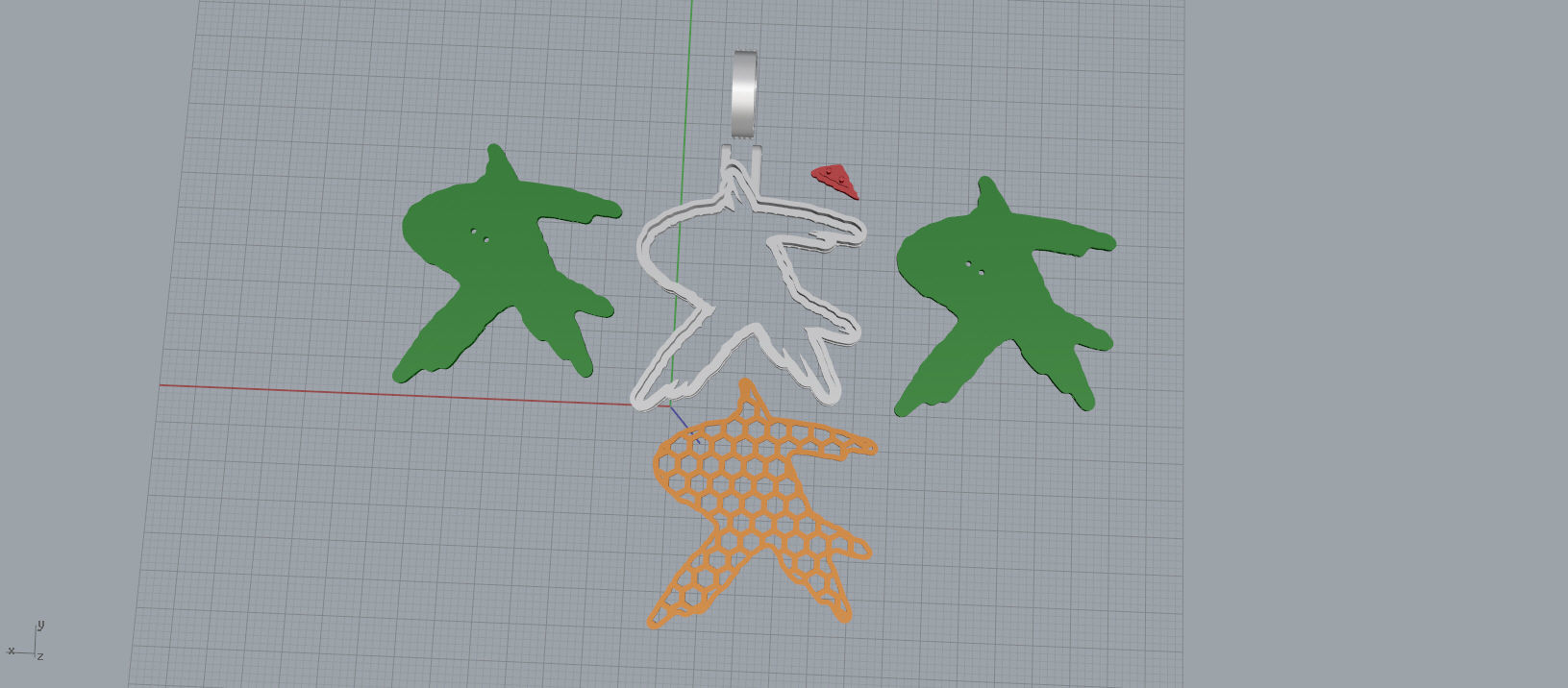 R PAVE LETTER FONT 2 Options 3D print model_14