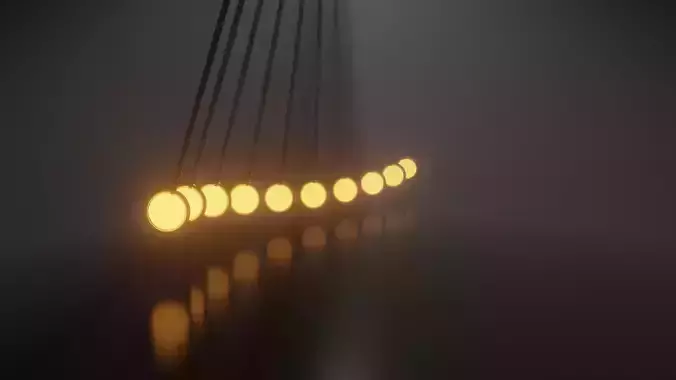 Pendulum Waves 3D model blender 