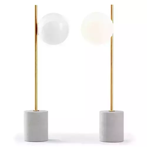 West Elm Sphere and Stem Table Lamp  3D model