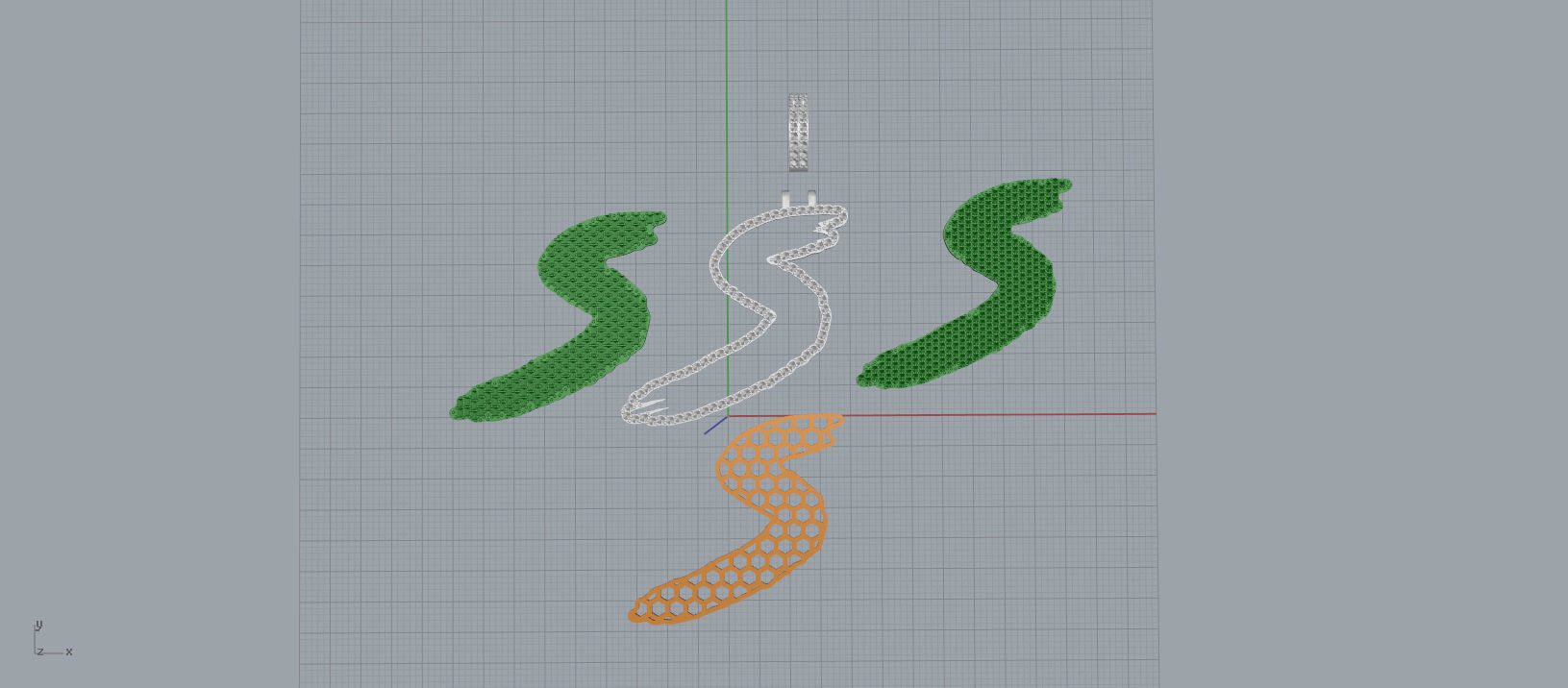 S PAVE LETTER FONT 2 Options 3D print model_12