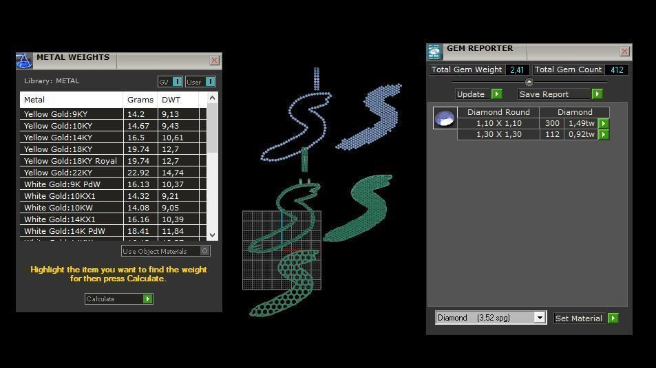 S PAVE LETTER FONT 2 Options 3D print model_14