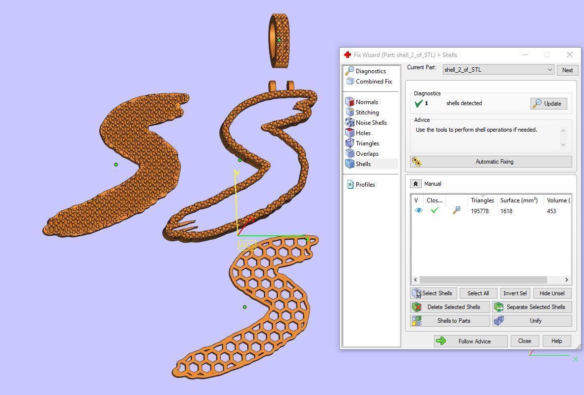 S PAVE LETTER FONT 2 Options 3D print model_3